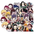 thumbnail image 2 of 50 PCS Stickers Demon Slayer Anime Docal para botella de agua Frasco Lappage Incholl, 2 of 2