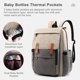 thumbnail image 3 of Bolsa de pañales de gran capacidad Mochila resistente al agua Bolsa de lactancia para bebés de viaje, 3 of 8