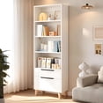 thumbnail image 4 of Ilios Innova | Librero Organizador Blanco 60 cm con Cajones, Diseño Minimalista con Repisas y Almacenamiento Funcional para Sala, Recámara u Oficina, 4 of 9