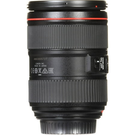 EF24-105mm F4L IS II USM Zoom Lens for Canon EOS DSLR Cameras - Black