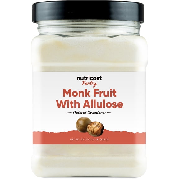 Nutricost Pantry Monk Fruit With Allulose (1.4 Pounds) - Nautral Sweetener, Vegan, GMO-Free