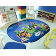 thumbnail image 3 of Joy Carpets 2059DD 7 ft. 8 in. x 10 ft. 9 in.Reading Cave Oval Area Rug  Multi Color, 3 of 5