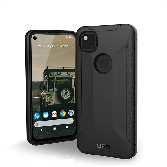 UAG Compatible with Google Pixel 4a Case [5.8-inch screen] Scout Rugged Slim Lightweight Shockproof Full Body TPU Heavy Duty Military Drop Tested Protective Cover, Black