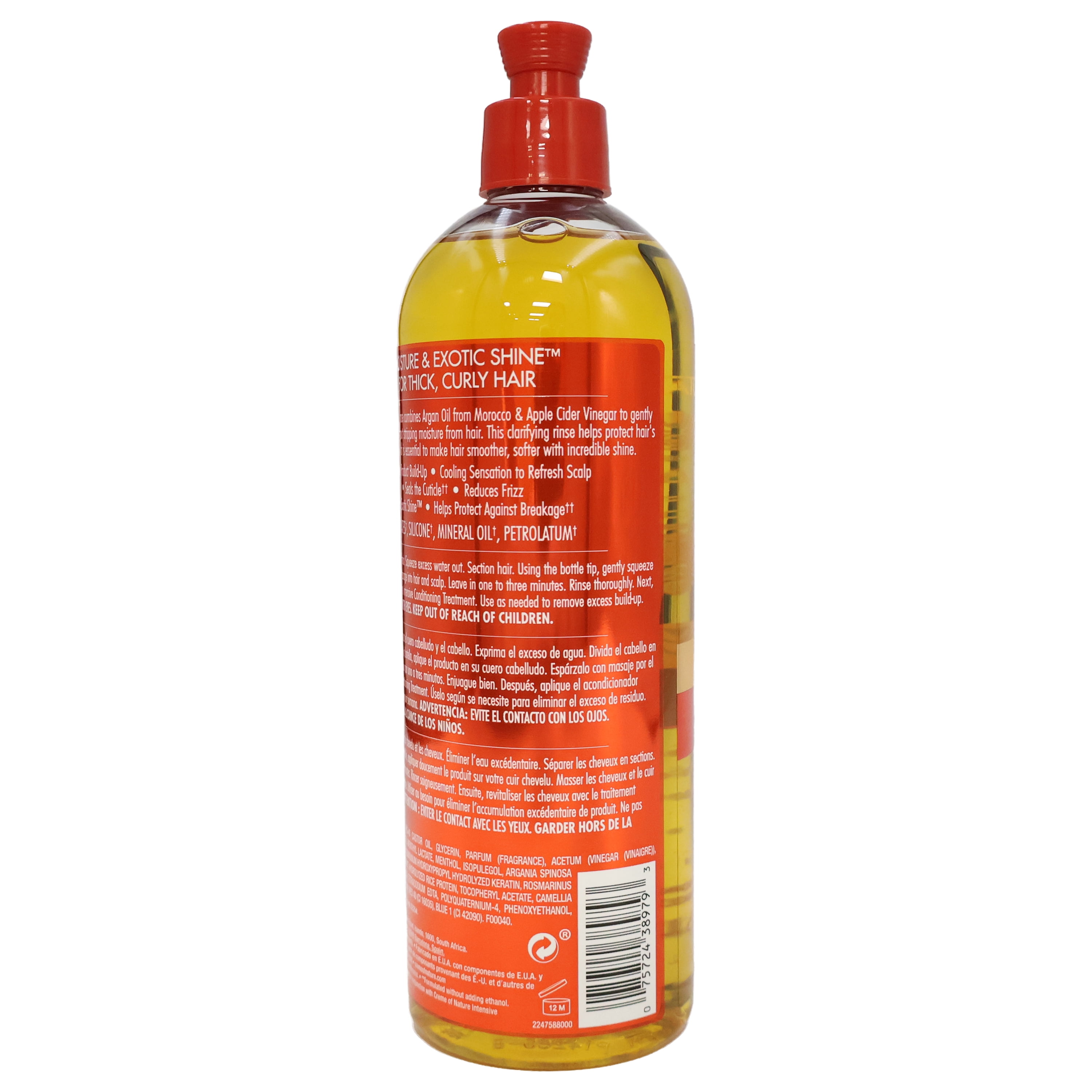 Creme Of Nature Argan Oil Apple Cider Vinegar Clarifying Rinse, 15.5 Oz.
