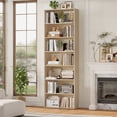 thumbnail image 5 of Homfa 82" Tall Bookcases, Freestanding Display Storage Shelves, 7-Tier Open Bookshelf for Home Office Living Room Bedroom, Light Oak, 5 of 11