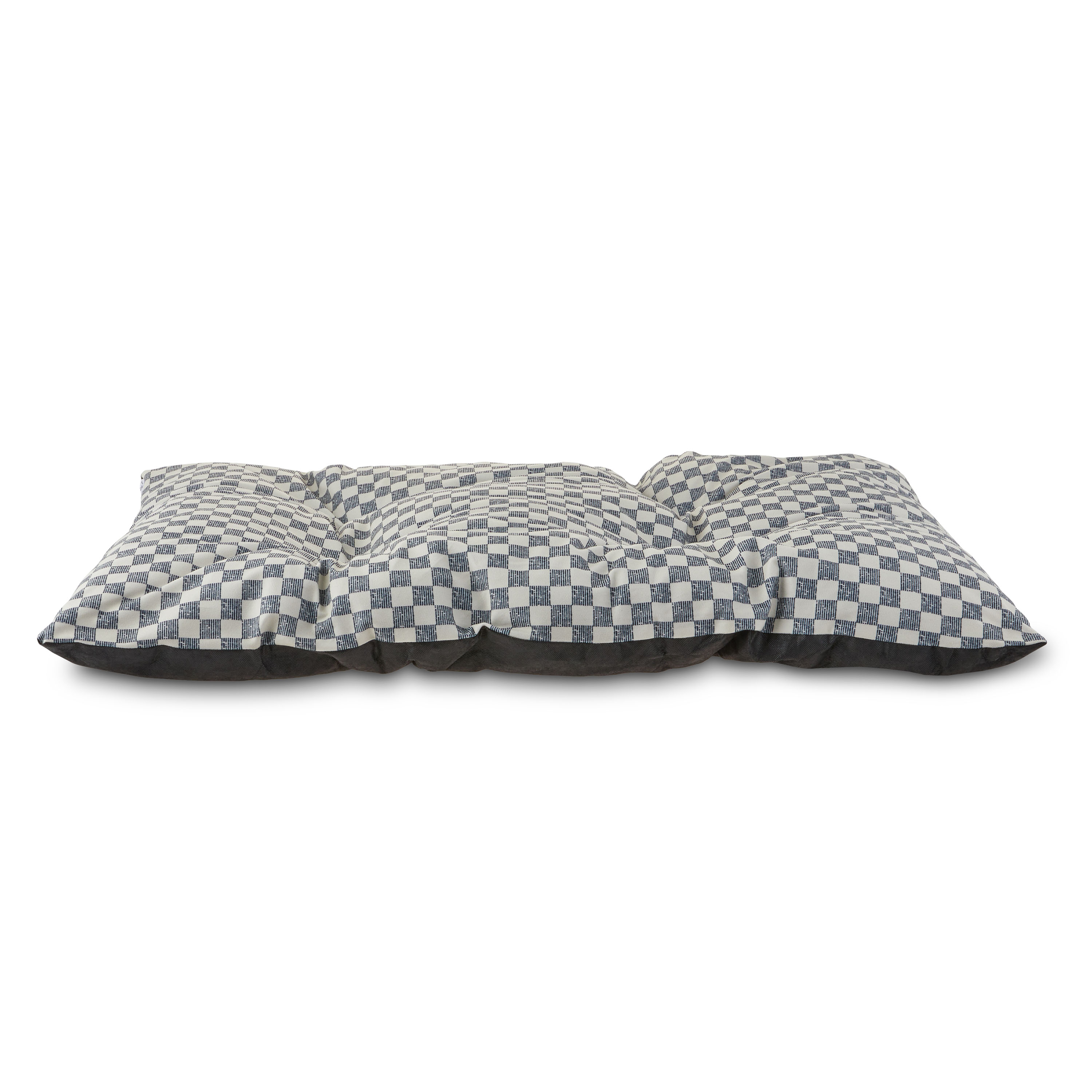 Vibrant Life Medium Tufted Pillow Pet Bed, Black & White, 35"x27"
