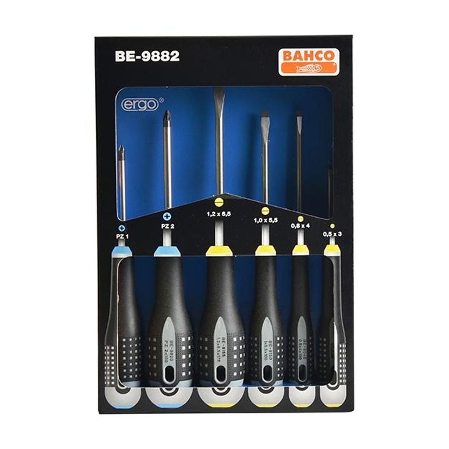 Bahco Be-9882 Ergo Screwdriver Set, 6 Piece