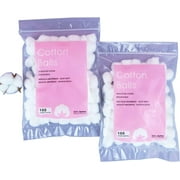 Small Cotton Balls for Make-Up, Simply Soft Pure Cotton, Absorbent, Nail Polish Removal, Pet Care 200 Count