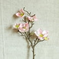 thumbnail image 2 of Artificial Magnolia Flowers Simulation Flower For Wedding Party Garden Home Table Office Decoration,Light Pink, 2 of 4