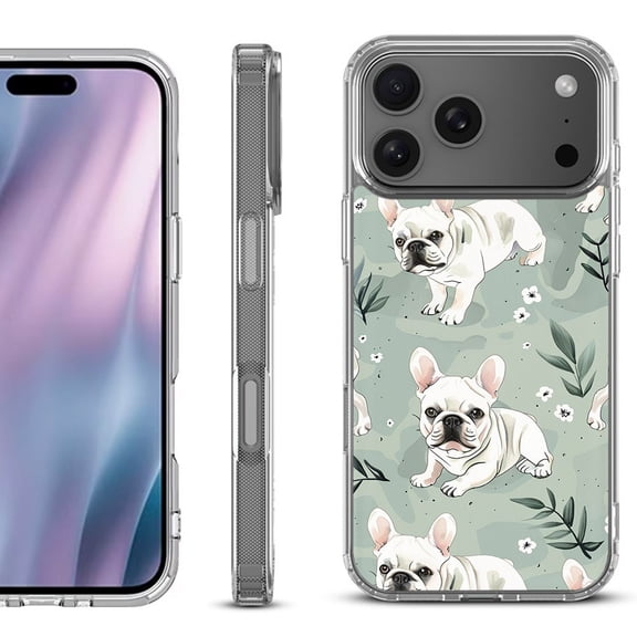 For iPhone 17 Pro Max Protective Shockproof Phone Case, by OneToughShield - French Bulldog