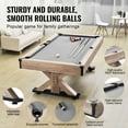 thumbnail image 4 of KFFKFF 7ft Billiards Table Combo Set 3-in-1 Multi Game Pool Table Full Accessory, 4 of 9