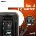 thumbnail image 5 of Dolphin Dual 12" Rechargeable Portable Party Speaker with LED Lights, Wireless PA System, Deep Bass, and 5-Band Equalizer, 5 of 8