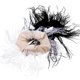 thumbnail image 1 of BRIGHTFUFU 2 coleteros elásticos para mujer, con forma de pluma, para cabello grueso, 1 of 7