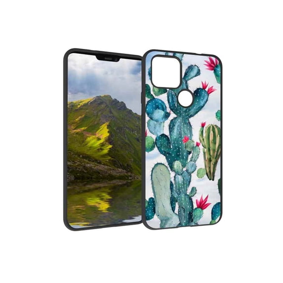 Cactus-138 Phone Case, Degined for Google Pixel 4A 5G Case Men Women, Flexible Silicone Shockproof Case for Google Pixel 4A 5G