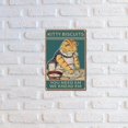 thumbnail image 5 of Cat Metal Tin Sign Kitty Biscuits We Knead Em You Need Funny Sign Vintage Retro Poster Bathroom Quote Vintage Sign for Farm Farmhouse Home Kitchen Cafe Wall Decor 8 x 12inch, 5 of 7
