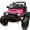 Red, variant on Hikiddo 12V Ride on Toy, 2-Seater Kids Ride-on Truck Electric Car with Remote, Bluetooth - Hot Pink