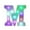 M, variant on Back To School Supplies!Decorative Lights for Bedroom,Led Small Decorative Lights,Colorful LED Marquee Letter Lights with Remote – Party Bar Letters with Lights Decorations for The Home - Multicolor