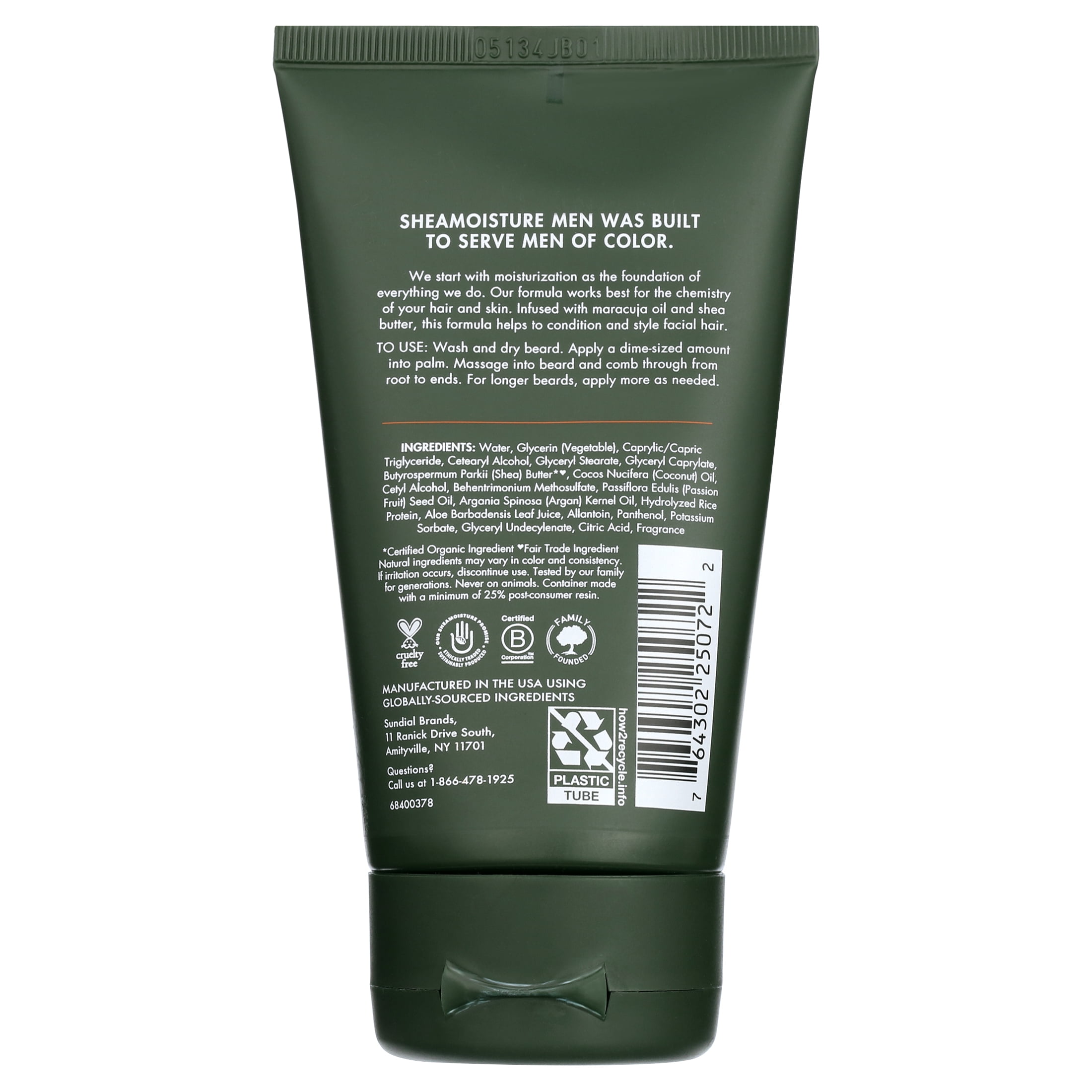 SheaMoisture Men's Full Beard Detangler Maracuja Oil and Shea Butter 4 oz