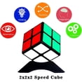 thumbnail image 3 of Cubo de velocidad 2x2, juguete clásico de rompecabezas de cubo 2x2 (negro) Competencia de cubo de velocidad Principiantes Educación temprana Entrenamiento para niños, 3 of 5