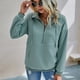 thumbnail image 4 of Sudadera con capucha de manga larga con bolsillo y cremallera para mujer, 4 of 8