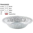 thumbnail image 4 of Pactogo 10" (Actual Top-Out 9-5/8 Inches - Top-In 8-3/4 Inches) Aluminum Foil Pie Pan - Disposable Baking Tin Plates (Pack of 25), 4 of 6