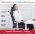 thumbnail image 2 of Back Massager with Heat, 10 Motors Vibration Seat Massager, Chair Massage Pad, Heated Chair Pad, Chair Warmer,Gifts for Elderly, Mom, Dad (Gray), 2 of 14