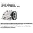 thumbnail image 2 of A/C AC Compressor CO 10886C 92600JA00A Replacement for 2007-2012 Nissan Altima, Nissan Sentra 2.5L, 2 of 6