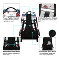 thumbnail image 3 of ALAZA America Butterfly Hearts Stars Backpack Elementary School Bag Bookbag Travel Rucksack, 3 of 7