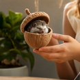 thumbnail image 6 of Cheapark 2D Sleeping Acorn Christmas Hanging Ornament Flat Design Cute Tree Pendant for Xmas Tree Holiday Home Decor Gift, 6 of 7