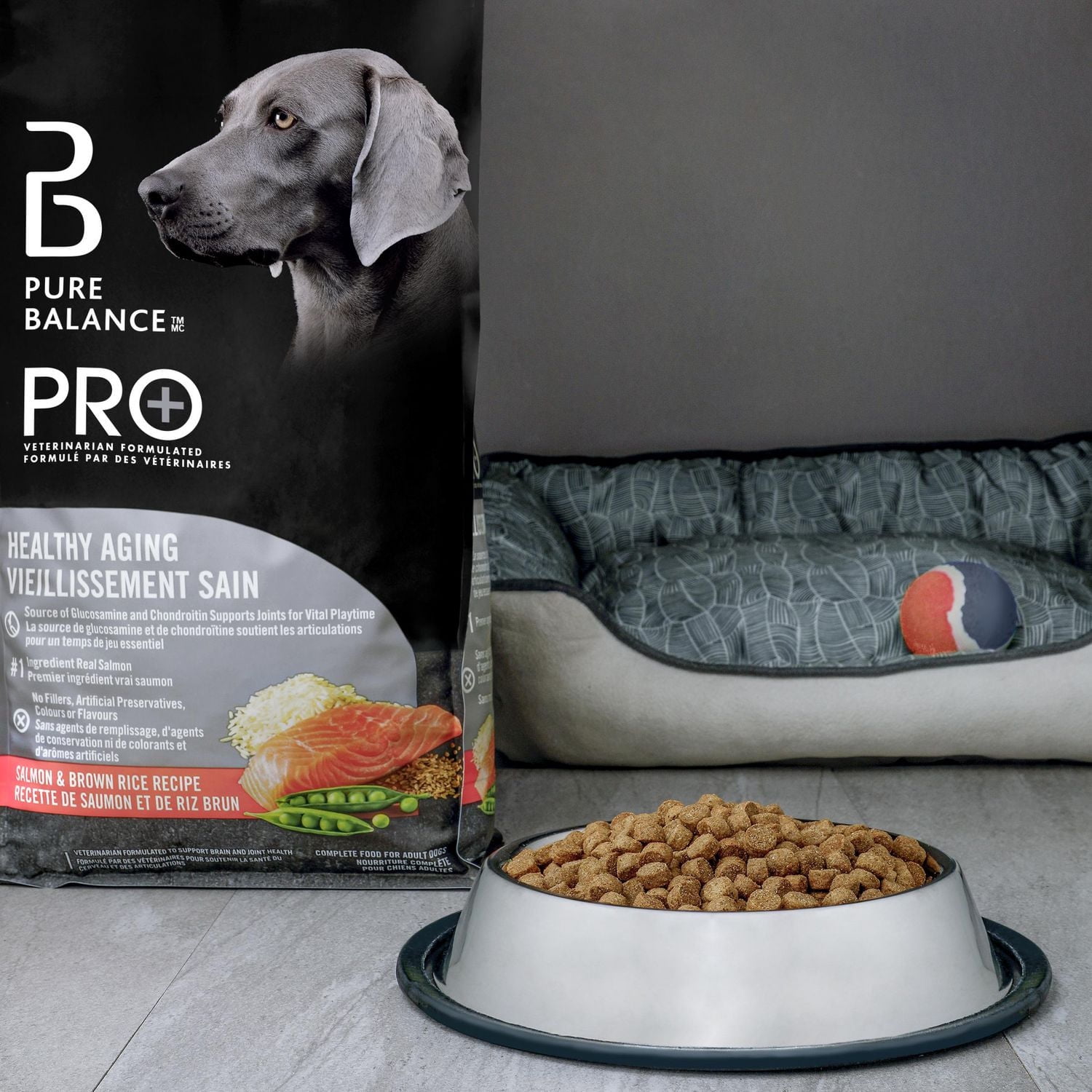 Pure Balance Pro+ Healthy Aging, Salmon & Brown Rice Recipe Dry Dog Food, 100 g, 3.5 kg, 7 kg
