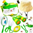 thumbnail image 1 of Kit Explorador de Insectos Eerrhhaq 8 Piezas con Habitat Red Lupa Binoculares y Sombrero, 1 of 5