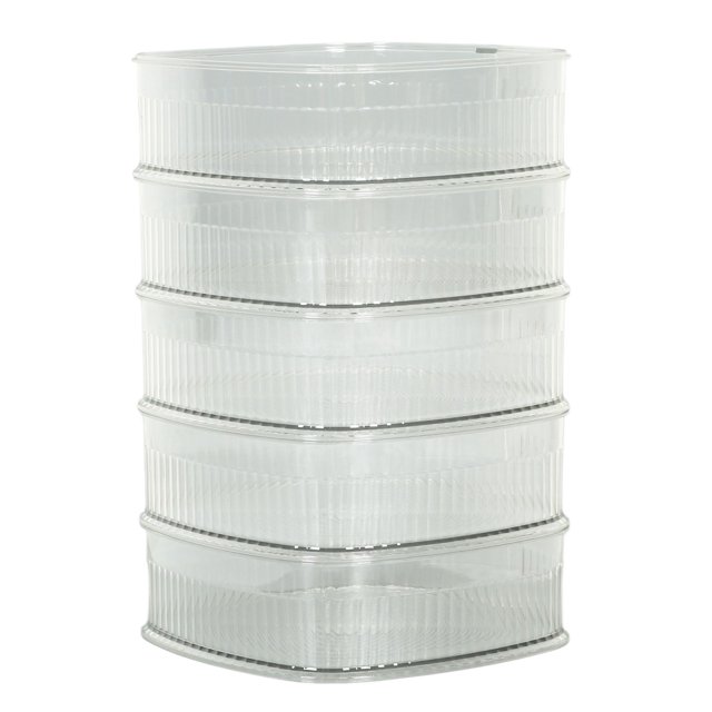 Contenants de Stockage Alimentaire, Couvercle d'Isolation Empilable Transparent pour Préparation de Repas avec Design à Boucle Facile à Manipuler Couvercle Multi-Couches pour Cuisine