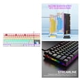 thumbnail image 3 of mecánico real para juegos RGB de 87 teclas con cable para jugadores A Baoblaze Teclado mecánico, 3 of 8