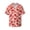 Cute Strawberry, variant on offers the Rose Leopard Print for Men's Casual Short-sleeved Shirt, a button-up collared shirt with a pocket, perfect for beach vacations and yacht travel in the Medium size.
