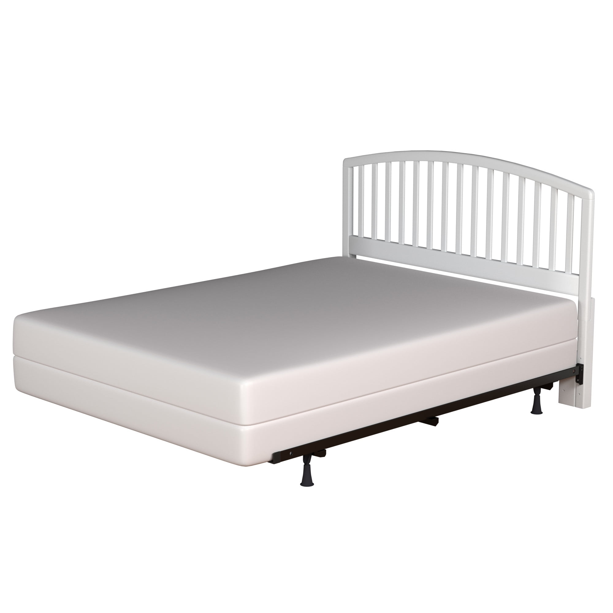 Hillsdale Furniture Carolina Wood Full/Queen Headboard with Bed Frame, White