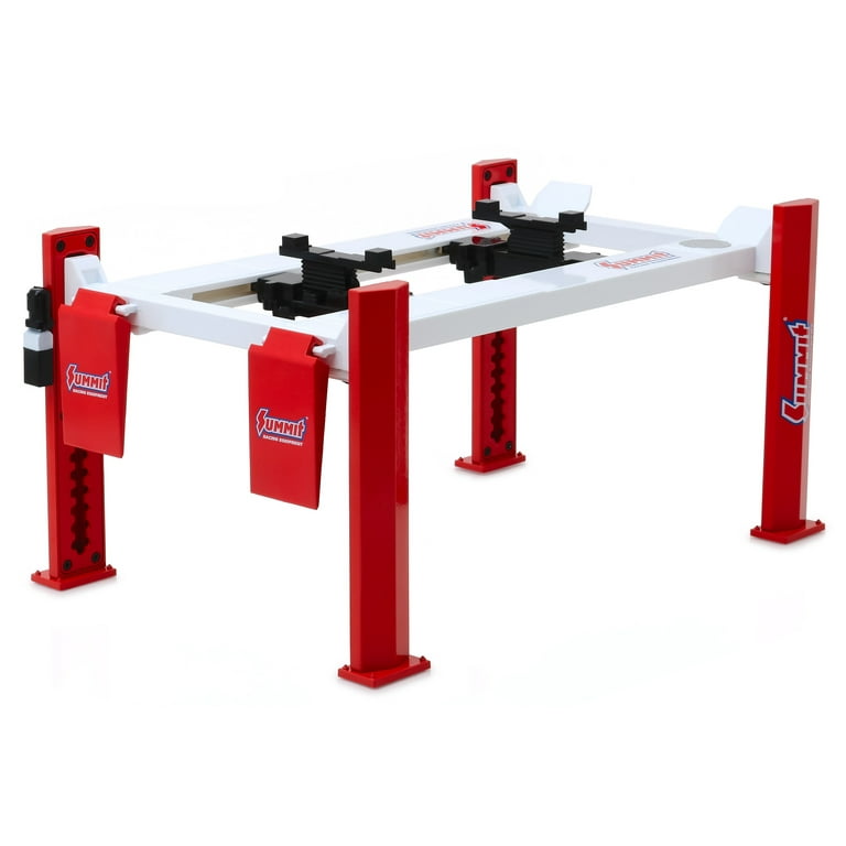 Greenlight 13549 Adjustable Four Post Lift Red & White Summit