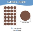 thumbnail image 2 of Uxcell Colored Dot Stickers Color Coding Blank Circle Label Adhesive Round Price Stickers for Office Classroom Chestnut 3/4", 2 of 6