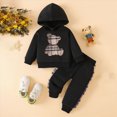 thumbnail image 2 of HCNTES Baby Boy Winter Clothes Toddler Boys Clothes Fall Winter Outfit Sets, Kids Outfits Sets 0 6 12 18 24 Months 2T 3T 2PC Bear Hoodie With Pocket Cargo Pants Two Pieces, 2 of 6