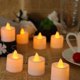 thumbnail image 4 of Paquete de 24 velas LED pequeñas y realistas sin llama para Halloween, ideales para fiestas devocionales, cumpleaños, blanco cálido, 4 of 5