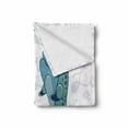 thumbnail image 2 of Narwhal Soft Flannel Fleece Throw Blanket, Couple of Whales with Horns in Love Valentines Day Themed Nautical Illustration, Cozy Plush for Indoor and Outdoor Use, 50" x 70", Multicolor, by Ambesonne, 2 of 6
