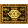 thumbnail image 1 of Ahgly Company Indoor Rectangle Persian Yellow Traditional Area Rugs, 6' x 9', 1 of 4