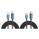 thumbnail image 3 of Bearachild Cable de impresora, adaptador de artesanía de aleación de aluminio, firmeza de alambre, suministros de oficina, Cable de escáner de USB-A 2M 2Conjunto, 3 of 6