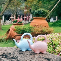 ELAYARD Cute Kids Watering Can Elephant Blue Pe Plastic Material 1Pack 9.4x7.9x7.9in