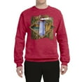 thumbnail image 2 of Wild Bobby, Living Life In The Sun Surfboards Sunsets Lighthouse Pop Culture Unisex Crewneck Graphic Sweatshirt, Vintage Heather Red, Medium, 2 of 3