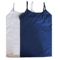 thumbnail image 3 of Maidenform 2- Pack Cotton Stretch Camisole (Large, Navy/Grey), 3 of 3