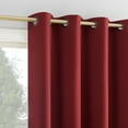 thumbnail image 3 of Sun Zero Oslo Extreme 100% Blackout Grommet Curtain Panel, 52"X63", Holiday Red, 1-Piece Single Panel, 3 of 10
