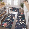 thumbnail image 2 of Pioneer Flower Floral Print Pattern Kitchen Rugs Sets Of 3,Kitchen Runner Rugs Non Skid Washable,Decorative Kitchen Floor Mats for Kitchen,Sink,Laundry,17"x30"+ 17"x47" + 17"x59", 2 of 6