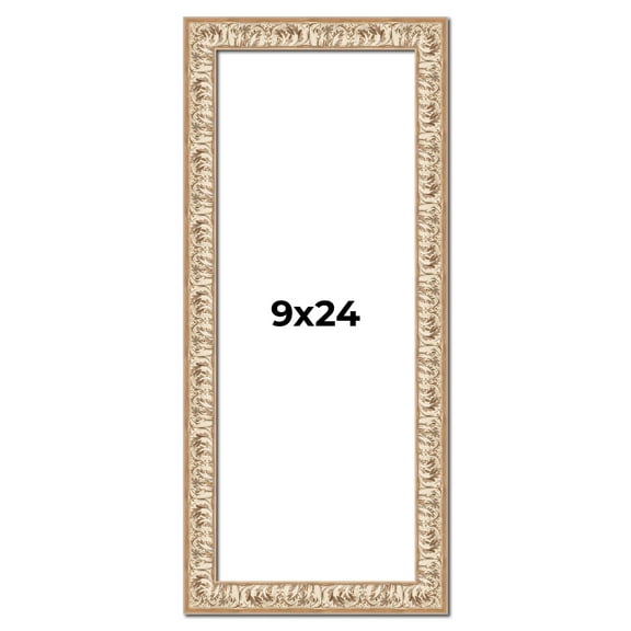 9x24 Frame White Real Wood Picture Frame Width 1.5 inches | Interior Frame Depth 0.5 inches |
