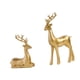 thumbnail image 2 of Estatua de reno, figura de ciervo, estatua de animal, decoración del hogar, resina, alce, estatua de ciervo, alce Oro, 2 of 9