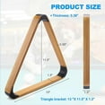 thumbnail image 2 of Wooden Billiard Ball Rack Solid Triangle Rack Pool Ball Racks Triangle Billiard Ball Racks Triangle Rack, 2 of 5